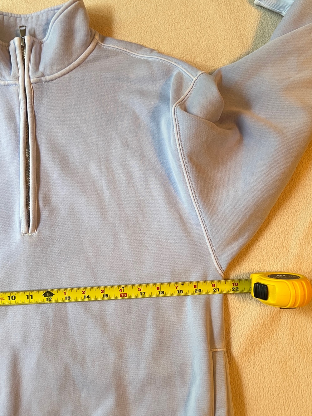 Abercrombie & Fitch Sunday Half Zip Sweatshirt Women’s M Sky Blue Pullover - Picture 12 of 14